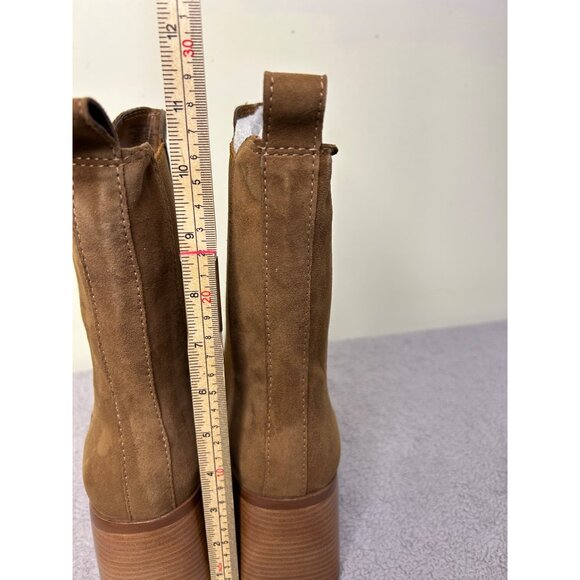 Steve Madden Women's Argent High Booties Chestnut sue size 9.5 - Picture 4 of 10